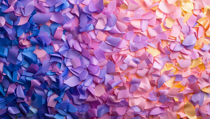 Vibrant Abstract Paper Art Design with a Gradient Color Palette