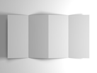 Blank Tri-Fold Brochure Mockup – Branding and Marketing Template