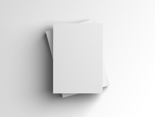 Blank A4 Paper Stack Mockup &ndash; Minimalist Stationery and Branding Template