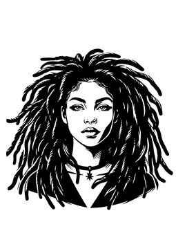 rasta woman potrait umbral