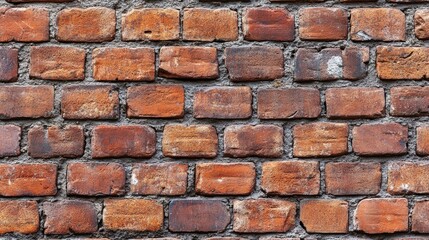 Obraz premium Detailed front shot of a brick wall featuring English bond masonry in high resolution