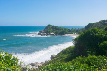 Tayrona National Natural Park, considered one of the most important ecological reserves in South America for its flora, fauna and natural beauty.
