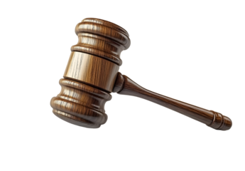 Gavel isolated isolated on transparent or white background, png