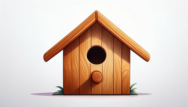 wooden bird house
