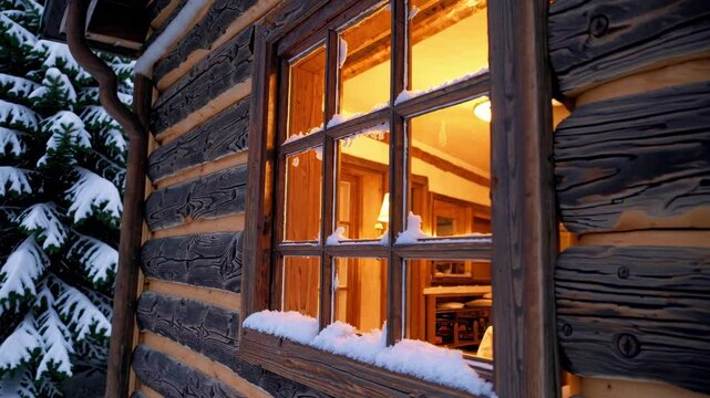 Cozy ski resort hotel attracts guests with comfort and warm atmosphere. Great place for winter vacation