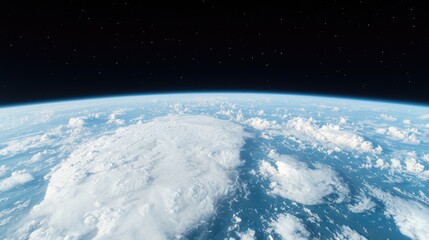 Fototapeta premium Earth from Space, Clouds, Atmosphere, View, High Resolution, Stock Photo, Science Education, Astronomy