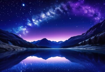 captivating night sky display featuring celestial luminescence enchanting moon glow stunning visual experience, stars, light, darkness, beauty, landscape