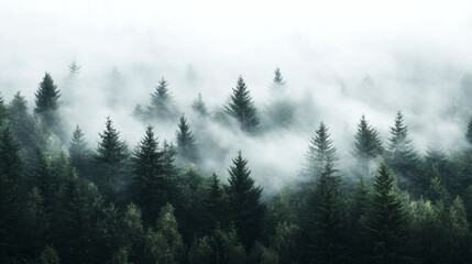 Fototapeta premium Fog in the forest