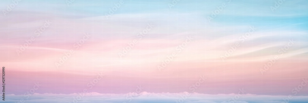 Poster colorful sunset sky over clouds creates a serene and tranquil atmosphere during evening hours. gener