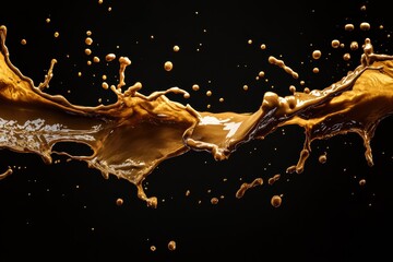 Dynamic splashes of liquid create eye-catching graphic layouts for advertising purposes