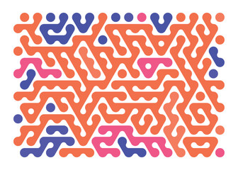 Abstract Colorful Hexagonal Pattern