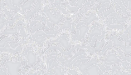 A seamless topographic map pattern with thin wavy contour lines on a light gray background