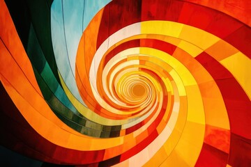 Obraz premium Abstract Art Painting with Circles and Colors