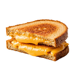 Perfect Grilled Cheese Sandwich isolated on transparent background