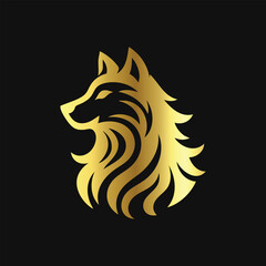 Exclusive Gold Wolf Sketch
