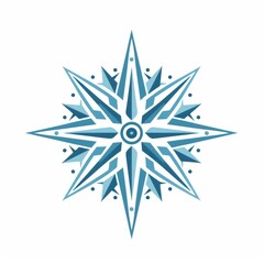 An intricate compass rose design crafted for easy cutting, perfect for explorerthemed crafts and decor.