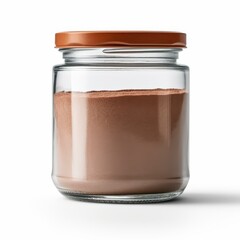 A clean, highquality image of a clay jar cutout, showcasing its texture against a  white backdrop.