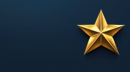 Corporate American Independence Themed Banner in Deep Navy and Gold