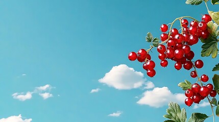 Red Currants on a Sunny Summer Day AI Generated