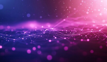 Abstract digital network graphic in vibrant colors