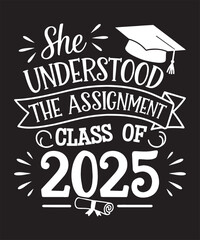 Class of 2025 Senior Graduation Vector | Finally Graduate, College Grad, Grad School Design for Posters, Mugs, Apparel & Clothing Prints | Perfect for Graduation Celebrations & Gift Ideas