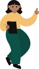 Modern Business Professionals Flat Vector Illustration Set