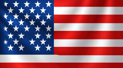 Proud to Be American in Modern Style with Abstract Blue Gradient