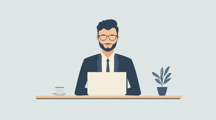 Mockup Linkedin Profile View with Banner with Professional