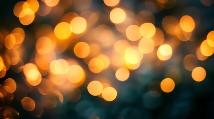 Fototapeta premium Bokeh Effect Warm Scene with Effect with Bokeh with Lights