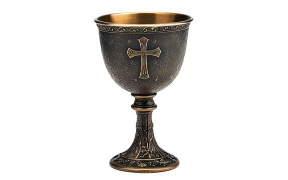 Chalice with a Subtle Cross Engraving
