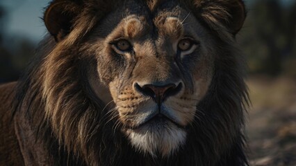 Fototapeta premium portrait of a lion