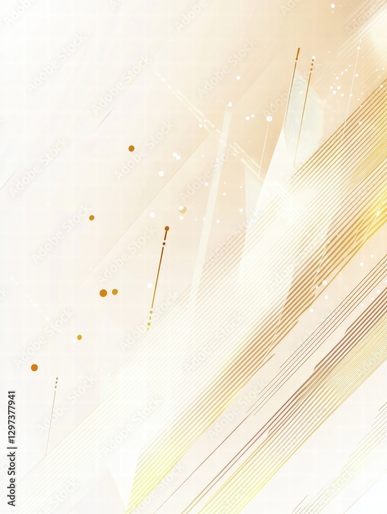 Poster Abstract design with soft colors, lines, and shapes creating a dynamic visual effect. Generative AI