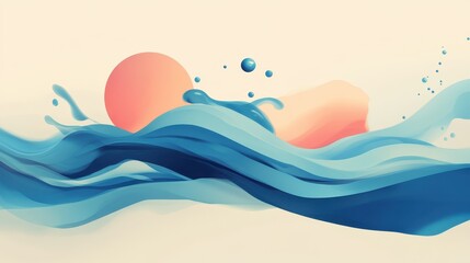 Branding strategy with logo design process flat design side view graphic design theme water color vivid. 