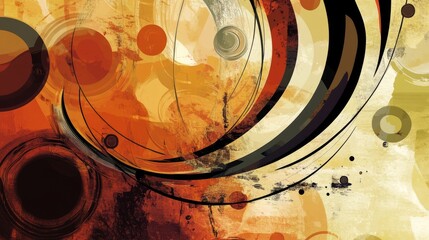 Abstract Background Chaotic Moment with Abstract with Swirls
