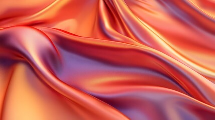 Obraz premium Silk Texture Smooth Scene with Rich with Folds with Smooth