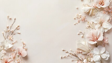 Elegant floral arrangement with pastel hues on a textured background
