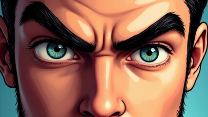 A blurred image with a gradient of brown and blue colors.