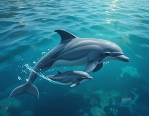 Ocean's Acrobat: The Intelligence and Grace of Dolphins