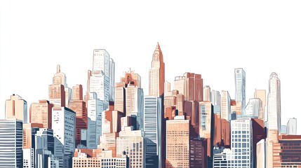 City Skyline Artistic Impression
