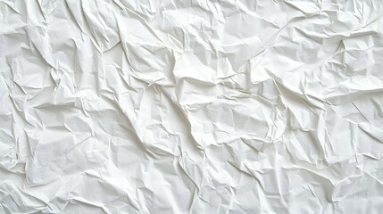 Fototapeta premium A close up image of textured white crumpled paper