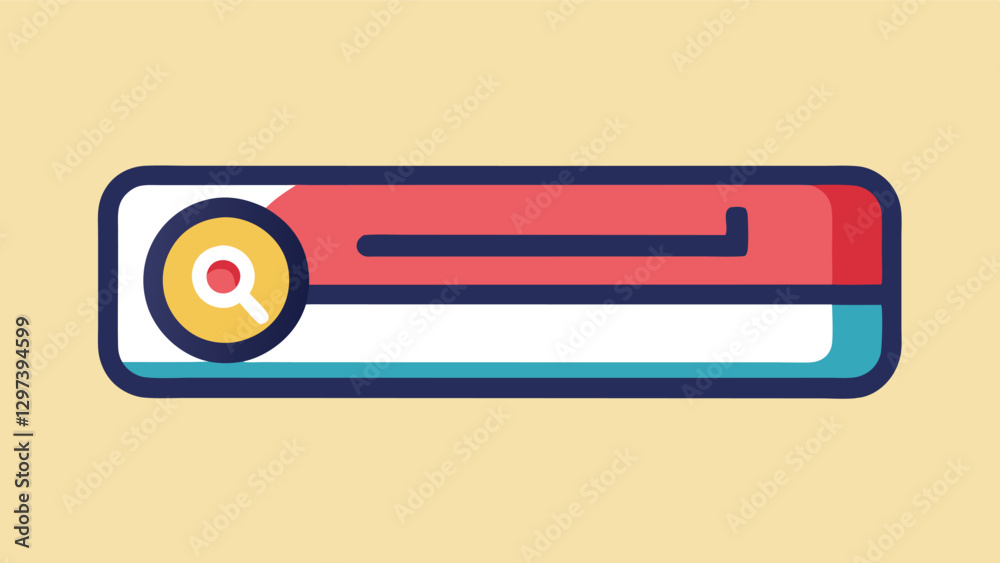 Fototapete interactive vector illustration of a modern search interface with sliders and controls set against a
