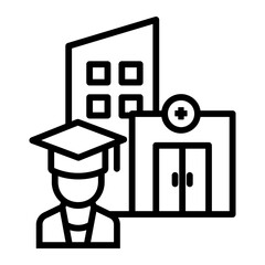 medical school Line Icon