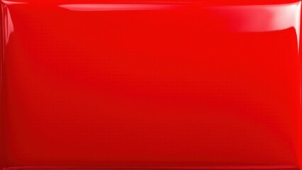 A vibrant red chrome surface with a glossy finish and smooth texture.