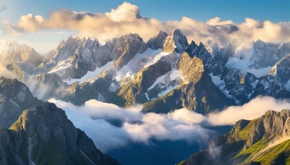 sunset in the mountains