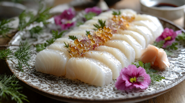  halibut sashimi