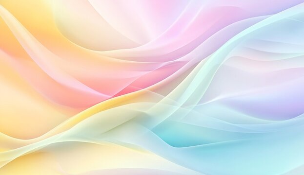 Fototapeta Abstract pastel flowing fabric background with soft colors