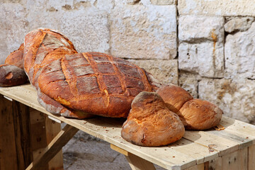 Bread from Altamura, Apulia, Italy