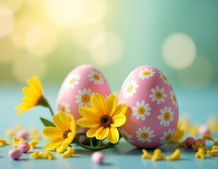 Happy Easter card, background