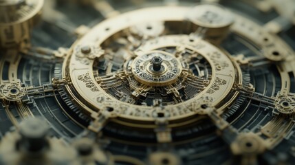 Obraz premium Minimalistic Engineering Design with Patterned Details