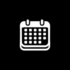 Calendar simple minimalist illustration design vector